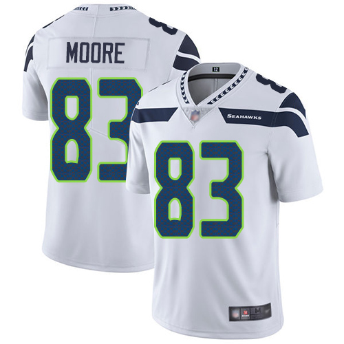 Seattle Seahawks Limited White Men David Moore Road Jersey NFL Football #83 Vapor Untouchable->seattle seahawks->NFL Jersey